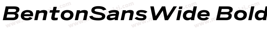 BentonSansWide Bold字体转换